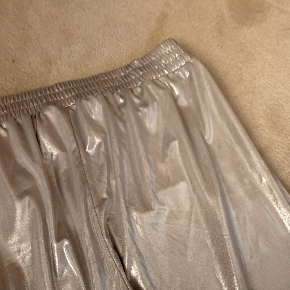 New York and company stretch sliver straight leg. Elastic band